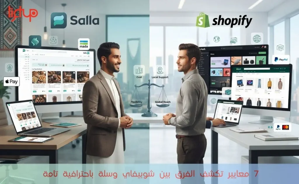 الفرق بين شوبيفاي وسلة