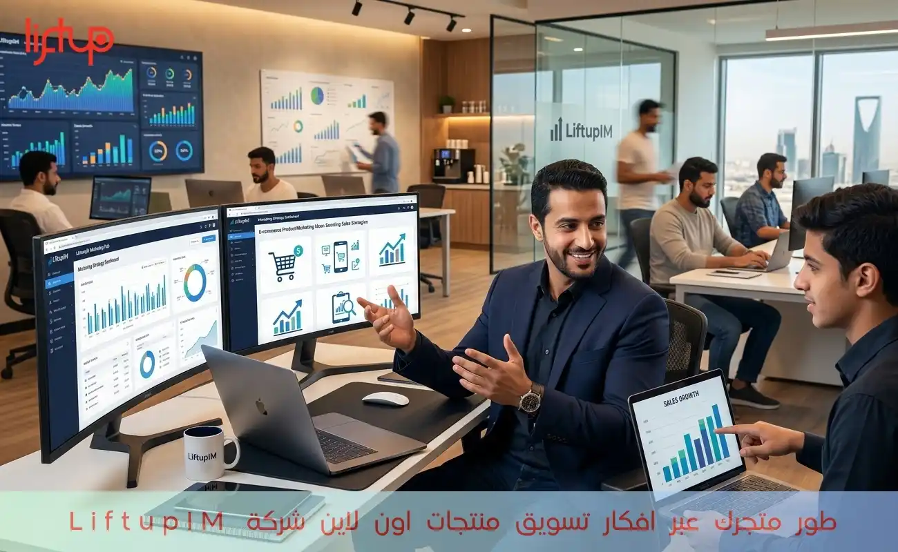 طور متجرك عبر افكار تسويق منتجات اون لاين شركة LiftupIM